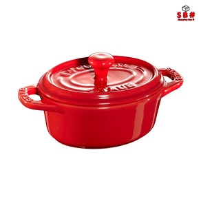 STAUB 스타우브 세라믹 미니 꼬꼬데 오벌 11cm (체리레드)