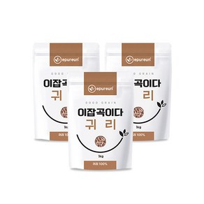 [이잡곡이다] 국산 귀리 1kg x 3봉, 3개