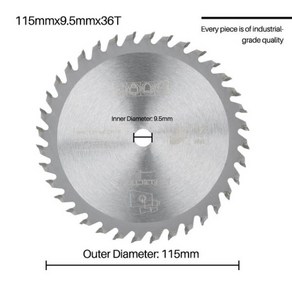 115mm 원형 톱 블레이드 24T 36T TCT 다기능 전동 공구 초경 팁 목재 절단 디스크, 02 115x1.7x9.5mm 36T, 1개, 02 115x1.7x9.5mm 36T