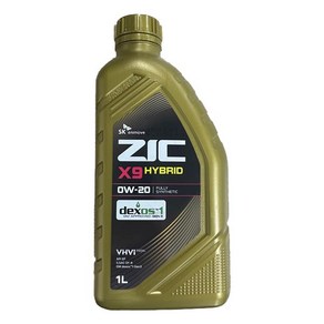 ZIC X9 HYBRID 0W20 1L 하이브리드 엔진오일, 지크 X9 하이브리드 0W20_1L, 1개