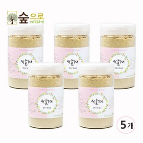 천연팩 곡물팩 쌀겨 가루 100g 통포장 미강 가루, 5개, 1개입