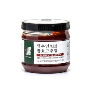 전수연 국산 태양초 저염 발효 고추장 매운맛 대용량, 1개, 1kg