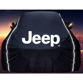 JEEP 지프 랭글러 레니게이드 그랜드 체로키 루비콘 맨투맨 오버랜드 바디커버 자동차덮게 순면 고탄성 인도어 차량커버, 방수 고급형, 레드, 1개