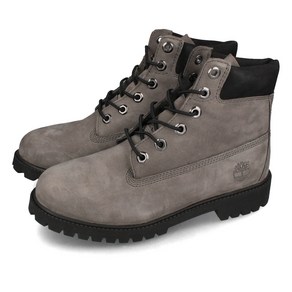 일상 슈즈 워킹 신발 팀버랜드 Timbeland 6inch 프리미엄 볼 BOOT WP JUNIOR'S 6인치 부츠 워터프루프 여성 MEDIUM GREY NUBUCK 그레이 a64