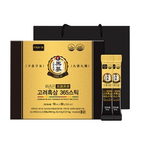 정원삼 구증구포 고려흑삼 365 스틱 + 쇼핑백, 300ml, 1세트