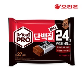 닥터유 프로단백질바 미니280g 약 27개입 1봉지(오리온 더탱글미니 9.8g 증정)