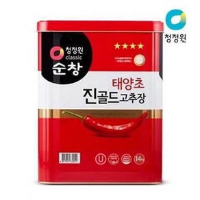 청정원 태양초 진골드 고추장 14kg, 1개