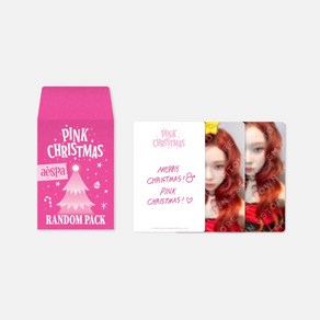 에스파 포토카드 랜덤팩 2023 핑크 크리스마스 aespa 2023 PINK CHRISTMAS RANDOM PACK