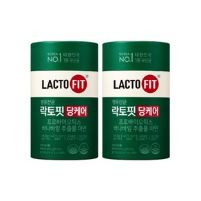 종근당 락토핏 당케어 2g 60포 2개, 120g