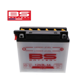 BS배터리 12N7A-3A 12V(유아사 YB7BL-A)울프125 울프R등, 1개