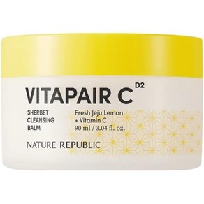 일본직발송 6. 네이처 리퍼블릭 비타페어 C 셔벗 클렌징 밤 【 NATURE REPUBLIC VITAPAIR C SHERBET CLEAN, One Size, One Colo, 1개