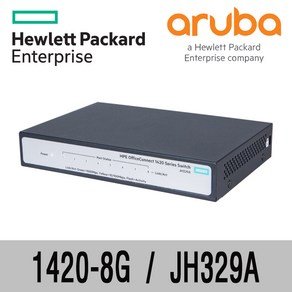 HPE-ARUBA 1420-8G JH329A 기가 8포트 스위칭허브, 1개