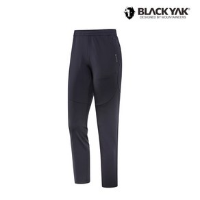 블랙야크 [ BLACK YAK ] 23년 가을 신상품!!허리 부분 풀밴드 및 내장 스트링을 적용 베이직한 디자인의 남성 트레이닝 풀밴드 팬츠 M트리카팬츠#1 BK 23FPN