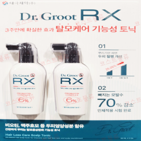 닥터그루트 RX 두피토닉 탈모케어 + 올림생활 향균티슈 추가 구성, 2개, 90ml