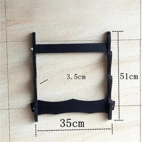 도검좌대 거치대 지지대 나무 칼 보관 랙 벽걸이 레이피어 카타나 스탠드 디스플레이 우산 막대 선반 정리함, 2) Style B-4 Layes, 1개