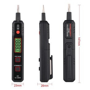 지능형 유도 전원 전압 검출기 펜 전압계 테스터 전기 스크루 드라이버 AC/DC 표시기, 1개