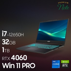 MSI 사이보그 15 A12VF [프리미엄 패키지], WIN11 Po, 32GB, 1TB, 코어i7, B