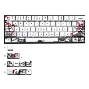 71pcs PBT 키캡 OEM 프로파일 커스텀 DYE-SUB 키캡 for GH60 GK61 GK64 레이아웃 체리 MX 스위치 기계식 키보드