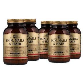 솔가 [5개 SET] 스킨 네일 헤어 120정 (타블렛) Solga Skin Nails and Hai 120tabs, 5개