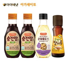 [아이배냇] 양념세트 순간장 국물 비빔 참기름 순알룰로스, 1세트, 705g, 간장(국물용2개)+참기름+순알룰로스