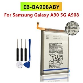 원래 교체 배터리 EB-BA908ABY 4400mAh 삼성 갤럭시 A90 5G + 무료 도구, 한개옵션0