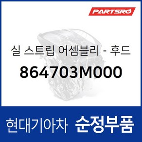 후드 실 스트립(본네트) 사이드，좌측 (864703M000) 제네시스 현대모비스 부품몰