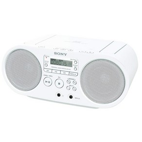 소니 CD 라디오 ZS-S40 : FMAM와이드 FM 대응 화이트 ZS-S40 W