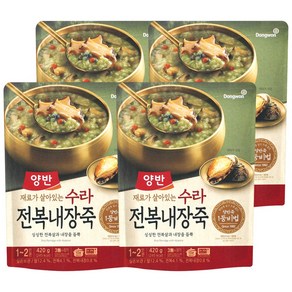 동원 양반 수라 전복내장죽 420g X 4입, 1.68kg, 1박스