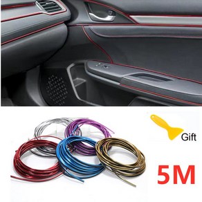 자동차 인테리어 몰딩 5M 인피니티 FX35 Q50 G35 QX70 FX G37 Q30 QX56 I30 M35 FX37 QX4 QX60 FX50 M37 액세서리, [5] 은, [1] 5M, 1개