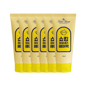 라벨영 쇼킹 마요네즈 헤어팩, 200ml, 6개