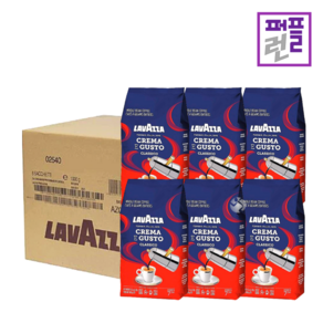 라바짜 크레마에 구스토 분쇄 커피 원두 250g, 6개, 250mg, 에스프레소