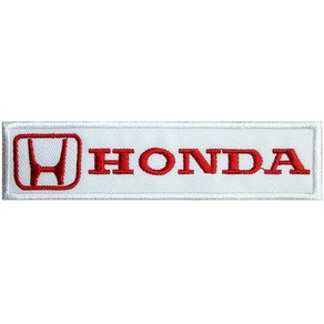 와펜 D744 - HONDA_사각 혼다 화이트 마크 패치 와펜