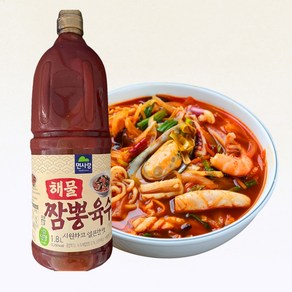 면사랑 해물 짬뽕육수 짬뽕베이스 짬뽕국물 해물탕육수 육개장육수 순두부찌개육수 짬뽕밥육수, 1개, 1.8L