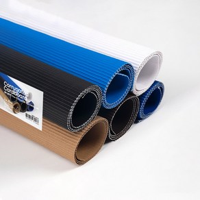 PapePhant 컬러 골판지 Cougated Cadboad, 70cm X 50cm(2절) 6컬러 (B타입) 6매
