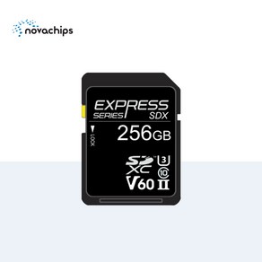 노바칩스 V60 SDX 256GB Expess 메모리카드 SDXC UHS II SD Cad, 노바칩스 V60 256GB, 1개