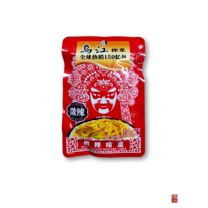 <킹콩푸드>우쟝 웨이라짜차이 밑반찬 중간매운맛 중국식품, 20개, 80g
