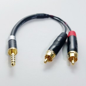 카나레 수제작 4.4mm to RCA aux Y 케이블 4.4 - RCA 앰프 DAC (길이 선택), 4m