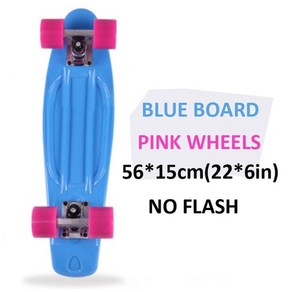 페니크루져보드27인치 페니보드 flash wheel mini cuise skateboad kids 어린이 물고기 레트로 스쿠터 스케이트 트럭 베어링 소년 소녀 물고기, 9-플래시 휠 없음, 1개