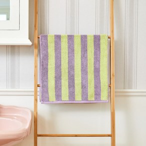 [모던하우스] 볼드 스트라이프 세면타월 LAVENDER 40X80cm 190g (BG0124017), 사진참조, 1개