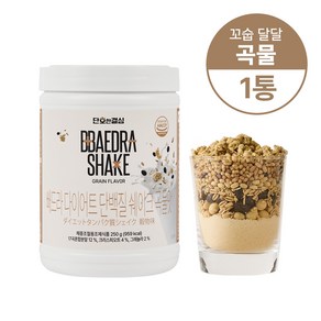 단호한결심 빼드라 단백질 쉐이크 곡물 맛 다이어트 식사대용, 1개, 250g