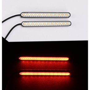 데일리쇼핑 오토바이 12V LED 깜빡이 윙카 방향지시등 윙커 라이트바 브레이크등 미등 후미등 스쿠터 튜닝