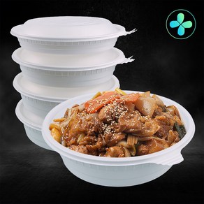 고강도 원형 찜용기 찜 탕, 1개, 50세트, 왕대(4000ml)