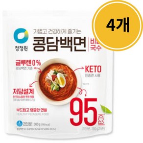 청정원 콩담백면 비빔국수, 4개, 380g