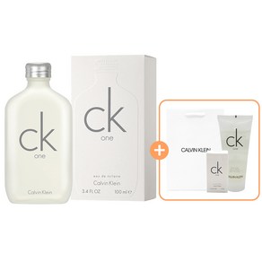 캘빈클라인 CK one 오드뚜왈렛100ml+바디워시100ml+ck one 오드뚜왈렛15ml+ck정품쇼핑백세트, 1개