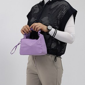아크나인 여성 미니 토트백 파우치 가방 가볍고 수납력 좋은 나일론 소재 골프 손가방