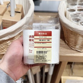 MUJI 무인양품 의류 클리너 리필 40매, 1개, 1개