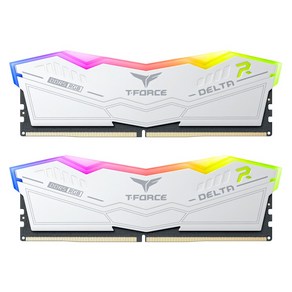 TEAMGROUP T-Foce DDR5 6000 CL30 Delta RGB 화이트 패키지 32GB(16Gx2), 2개