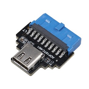 USB3.0 메인보드 19핀 to C타입 젠더 IH731, 1개, 1개