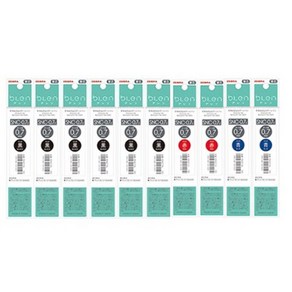 제브라 블렌 3색 리필심 SNC-0.7mm, 1세트, 블랙6블루2레드2