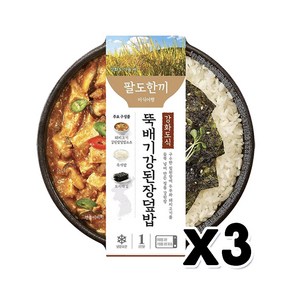 팔도한끼 강화도식 뚝배기강된장덮밥 즉석간편식 351.8g x 3개